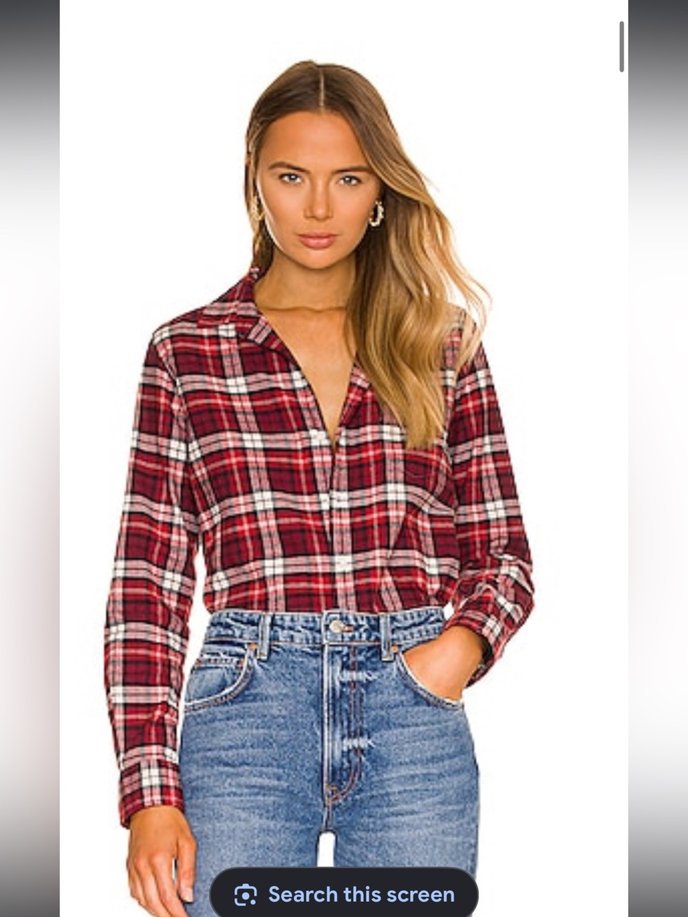 Frank & Eileen flannel Red and White Plaid Button-Down Shirt